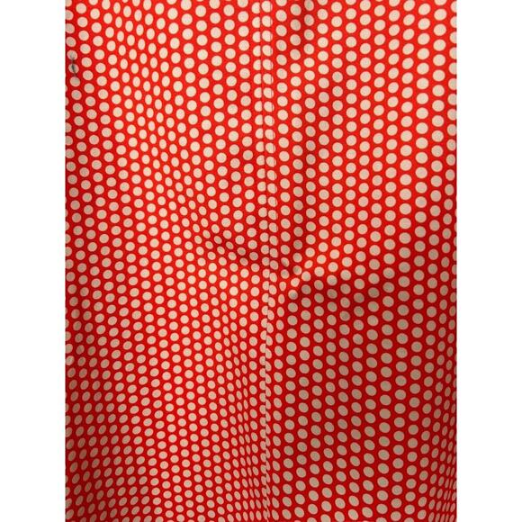 Lane Bryant Skirt The Modernist Collection Size 20 Orange White Polka Dot A-Line - Picture 2 of 11